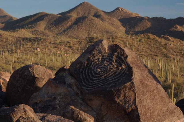 Petroglyphics on the Signal Hill Trail at Saguaro National Park